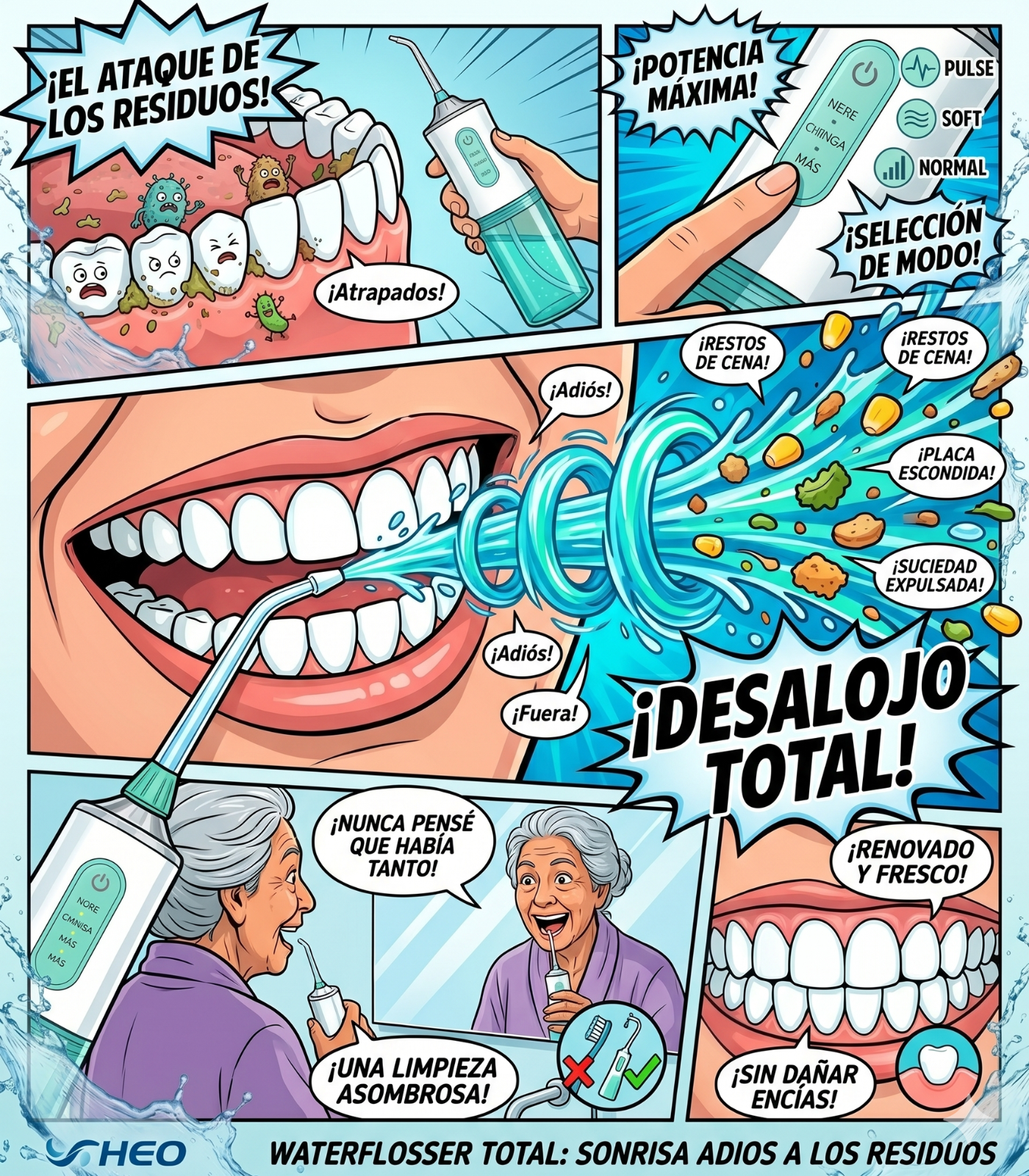 IRRIGADOR BUCAL ANTI MAL OLOR