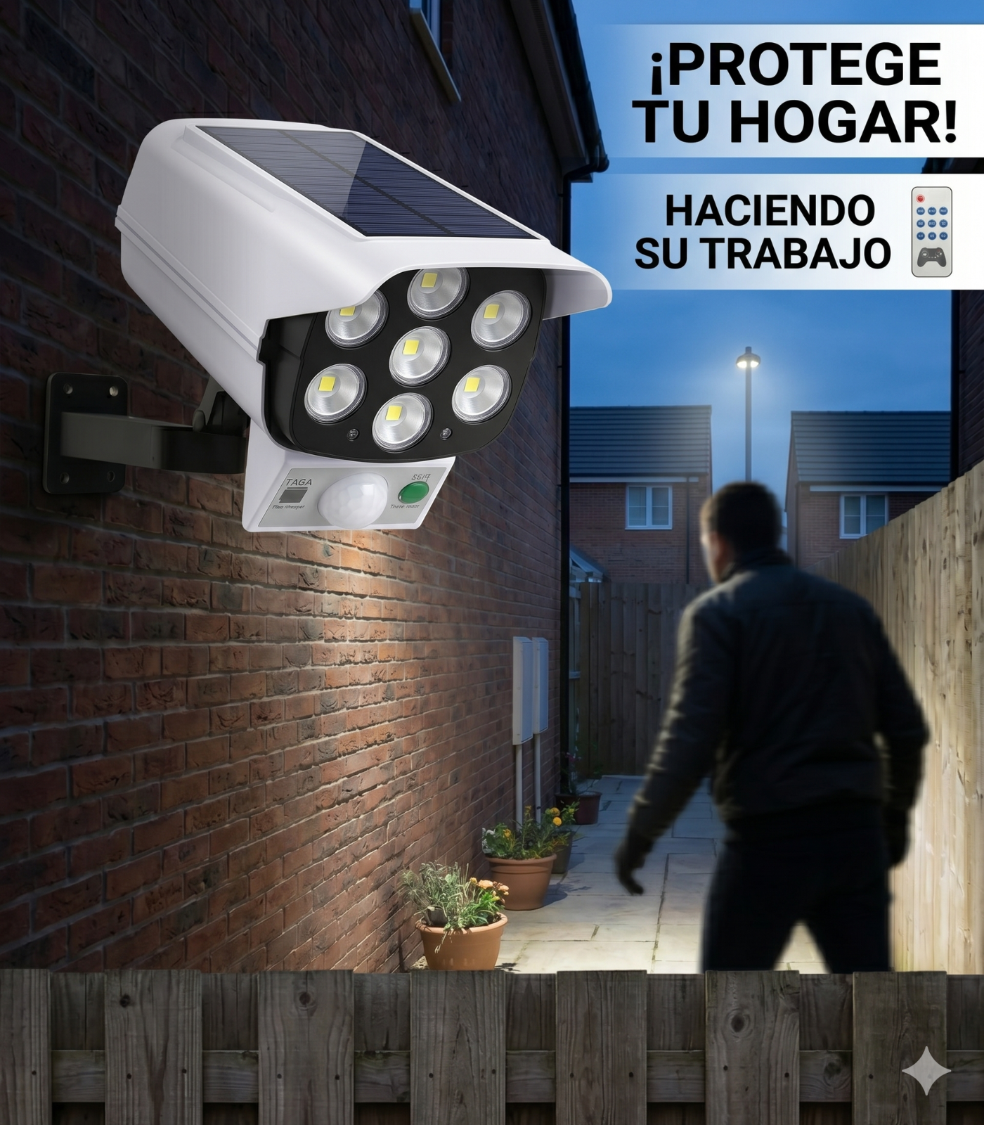 Foco Solar Tipo Cámara