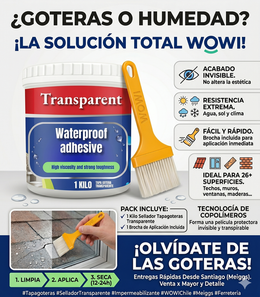 1 Kl Sellador Tapa Gotera Transparente A