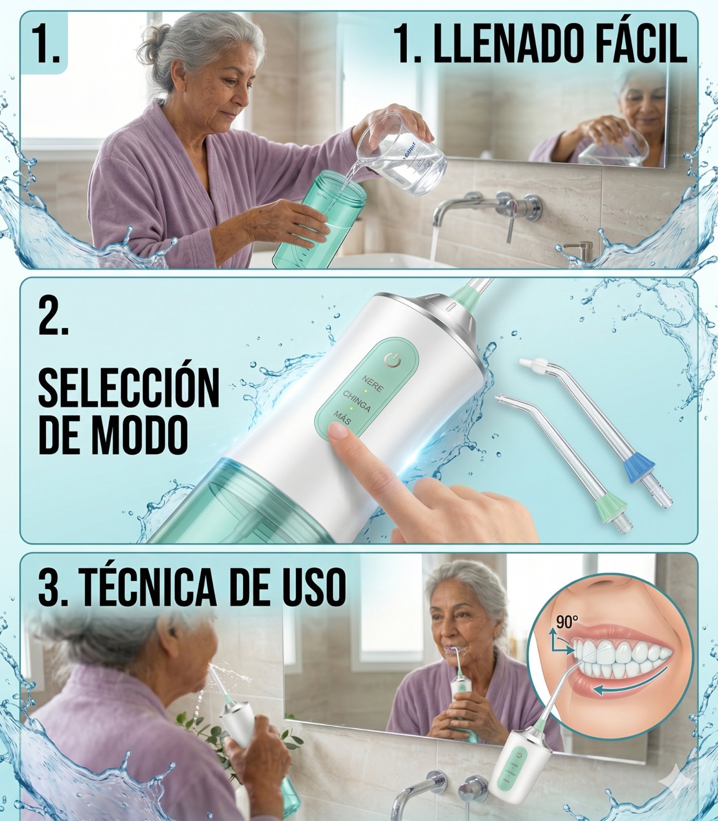 IRRIGADOR BUCAL ANTI MAL OLOR