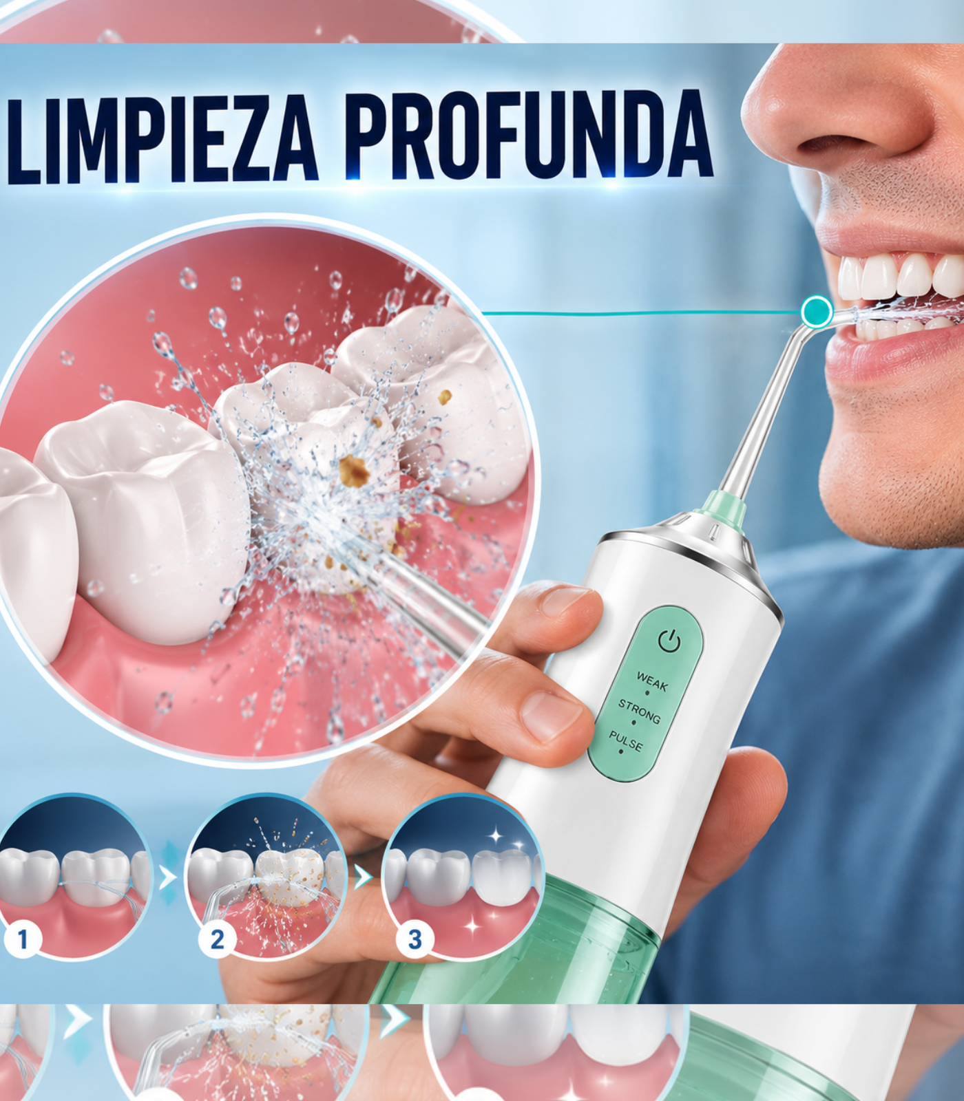 IRRIGADOR BUCAL ANTI MAL OLOR