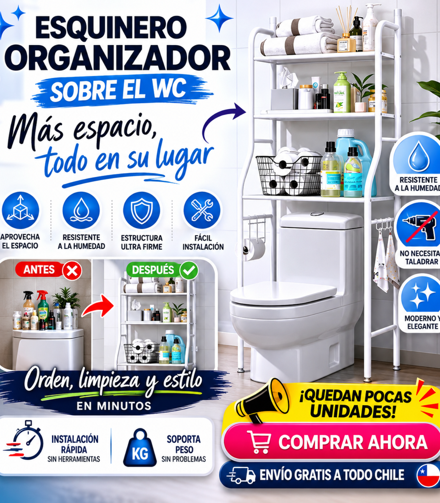 Estante Organizador Baño
