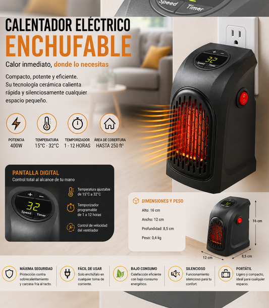 Calefactor portatil