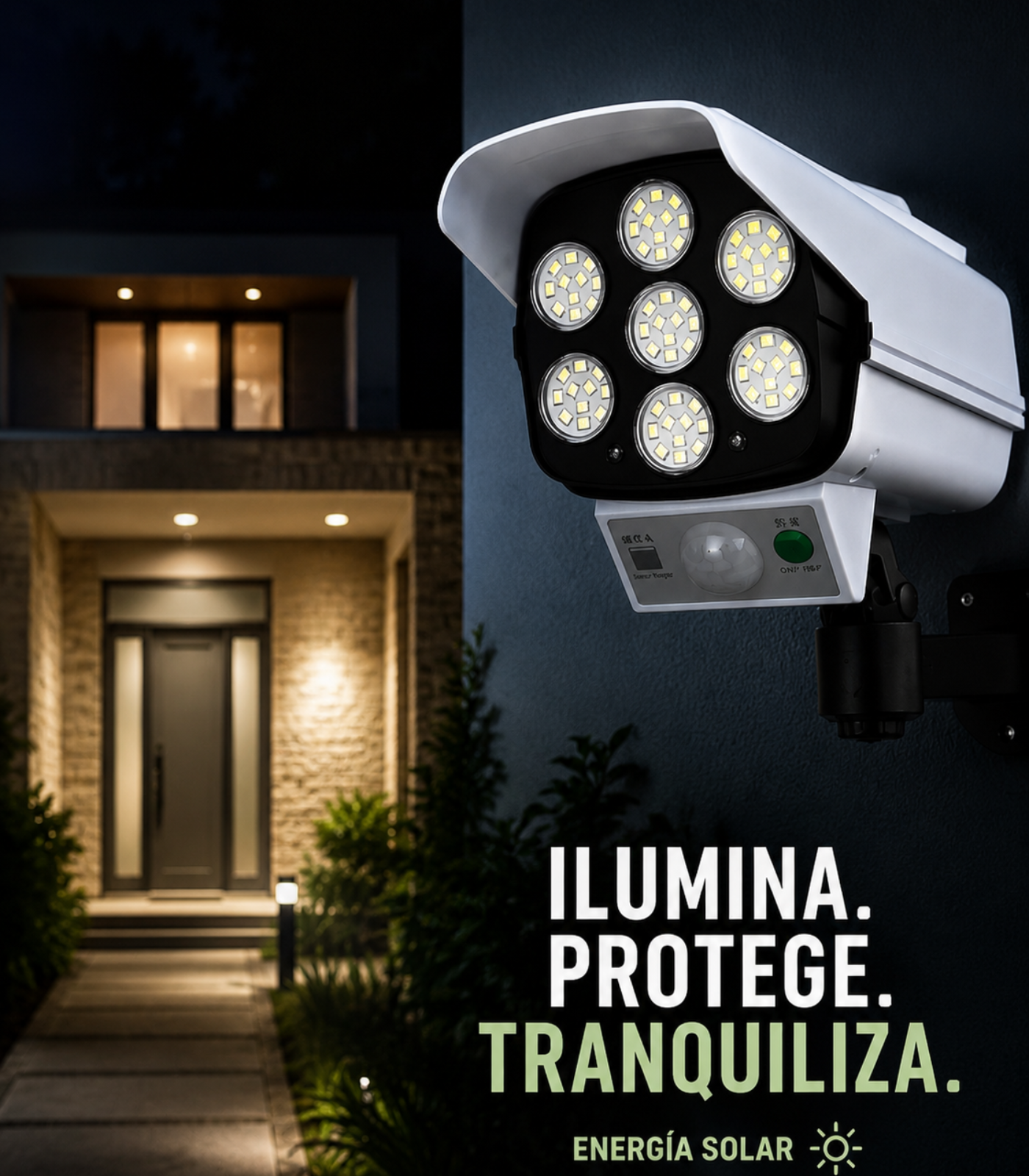 Foco Solar Tipo Cámara