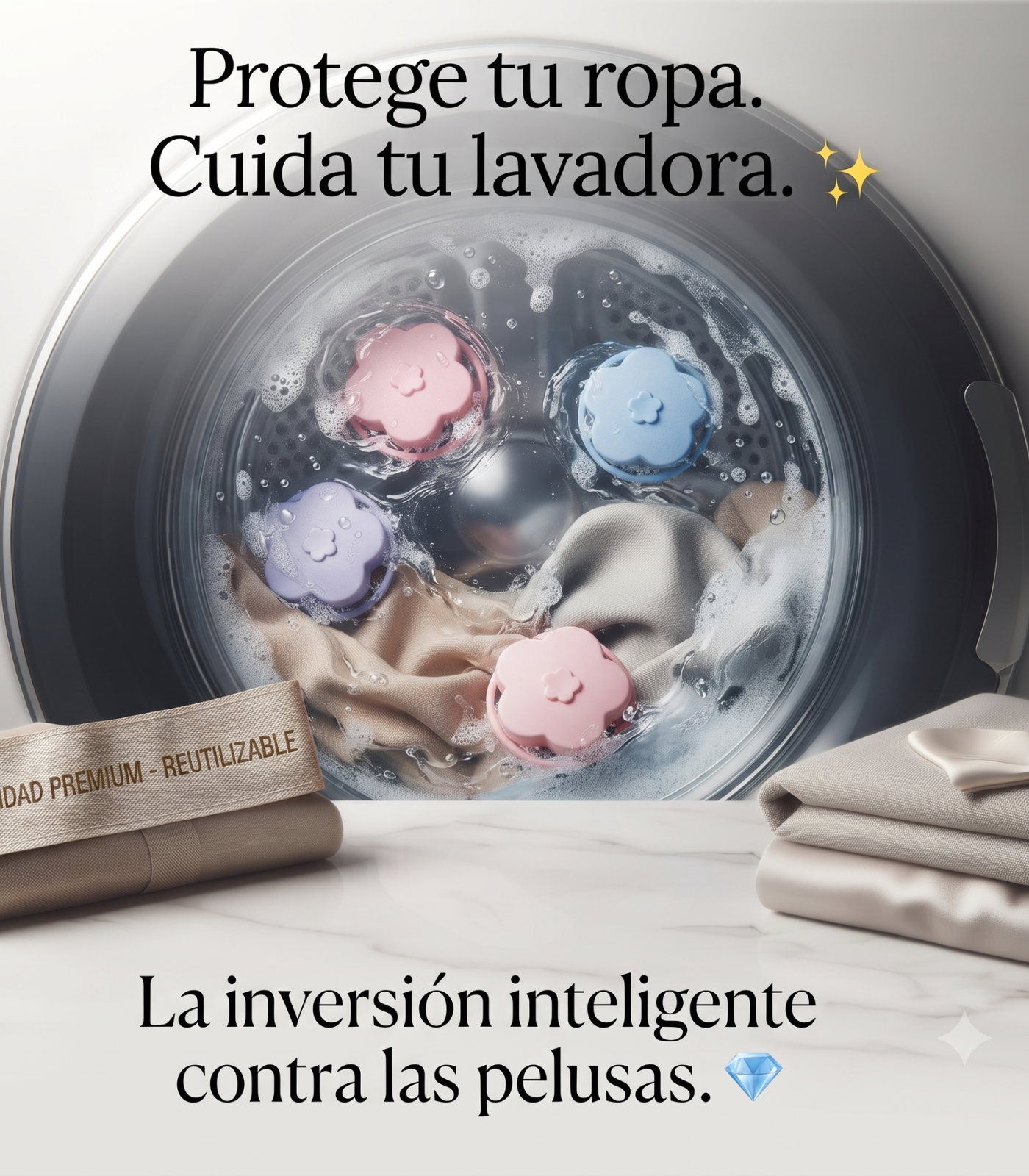 🔴 Filtro para lavadora anti pelusas
