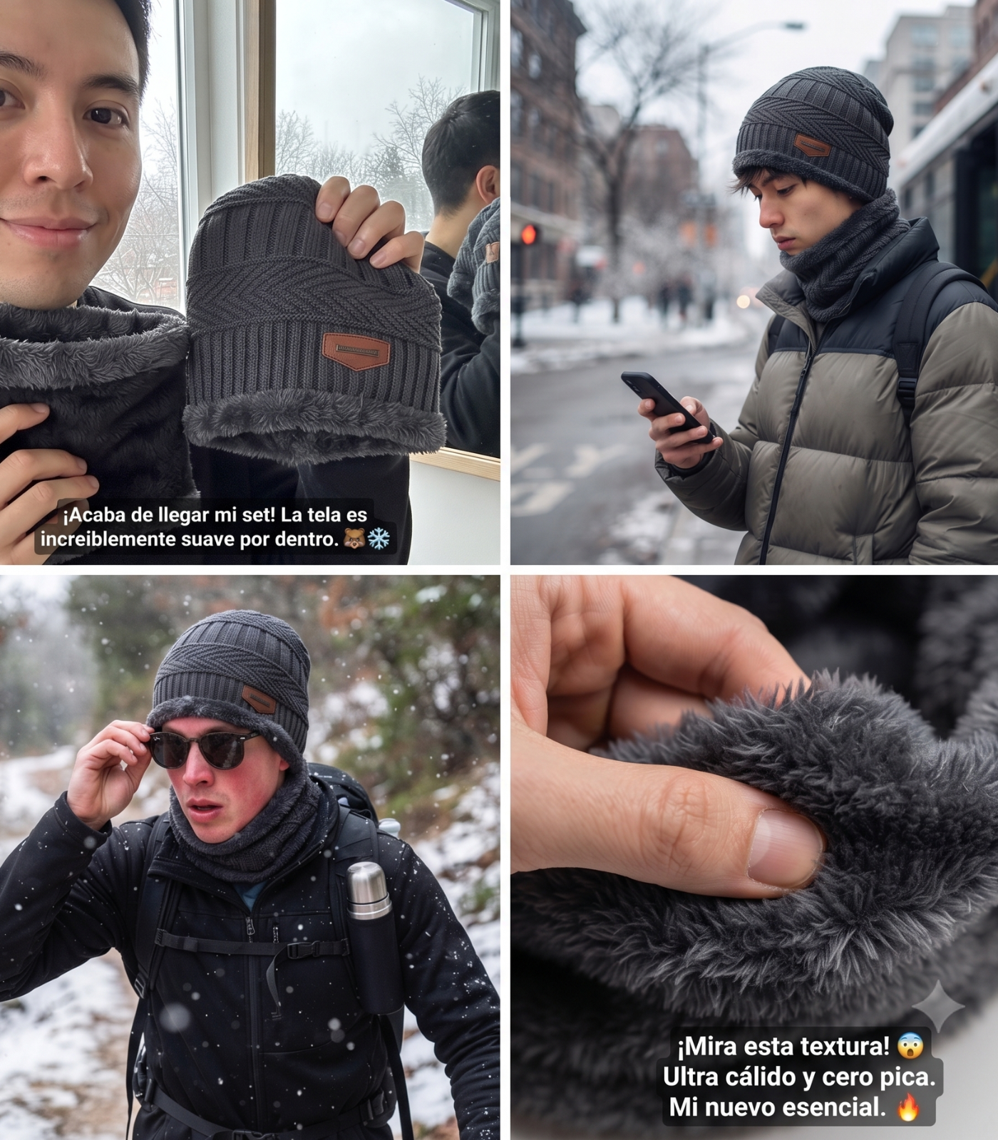 Set Invierno - Gorro + Bufanda